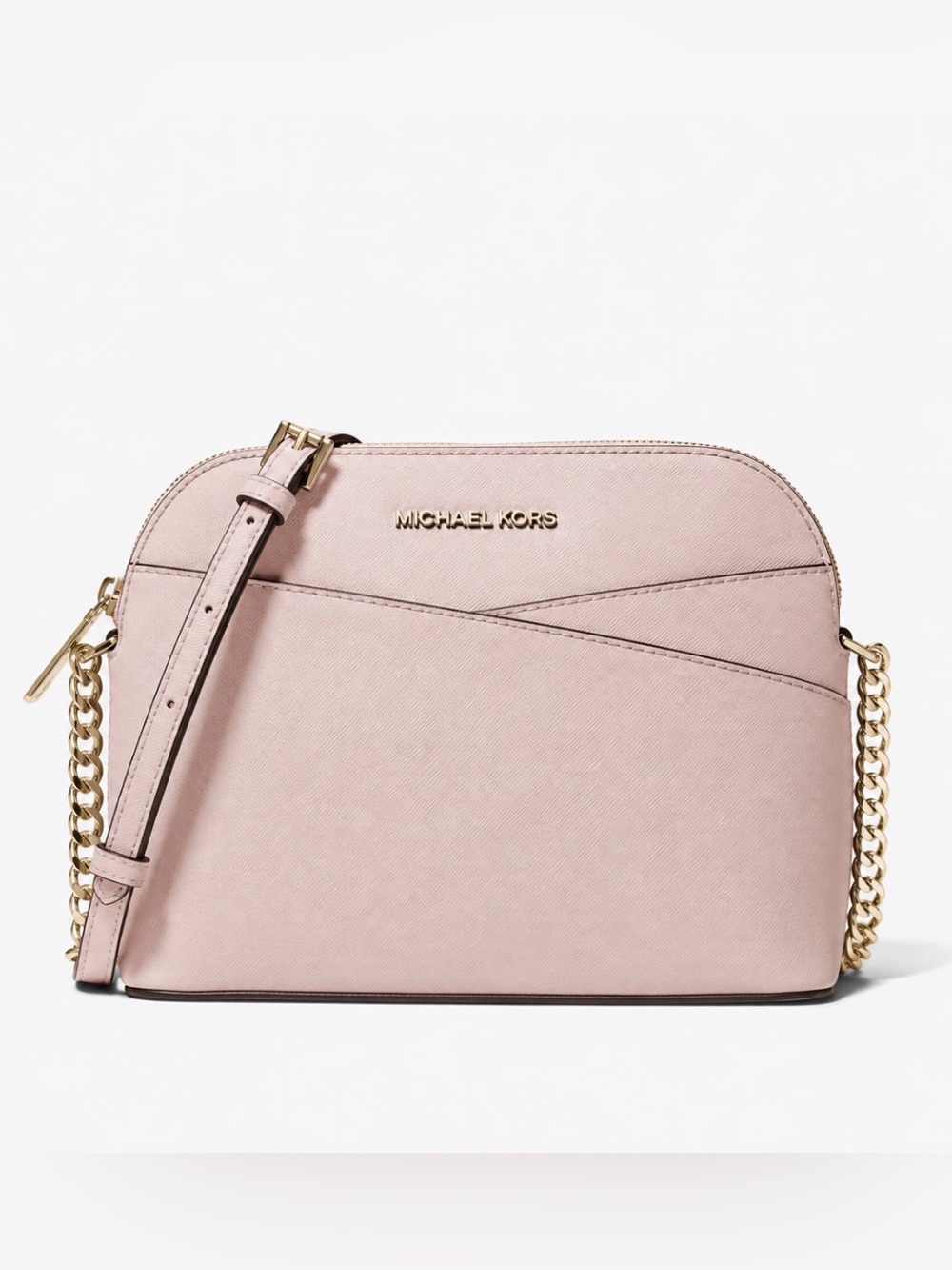 Michael  Kors Jet set powder Blush Pink Crossbody with Gold Chain